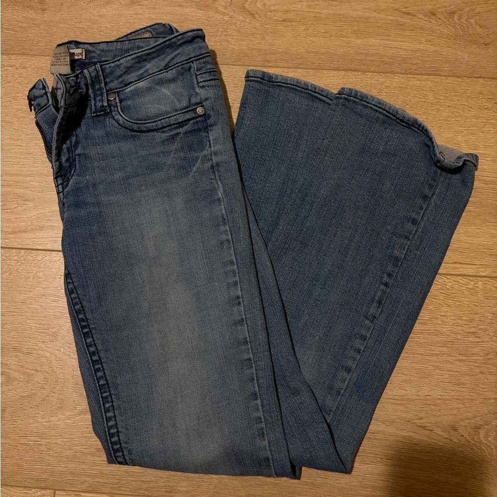 Low rise refuge vintage straight leg jeans